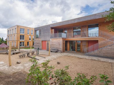 Kita_Solingen Außenansicht der KiTa Die kleinen Holzwürmer